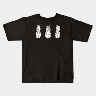 Hedgehog And Pineapples Kids T-Shirt